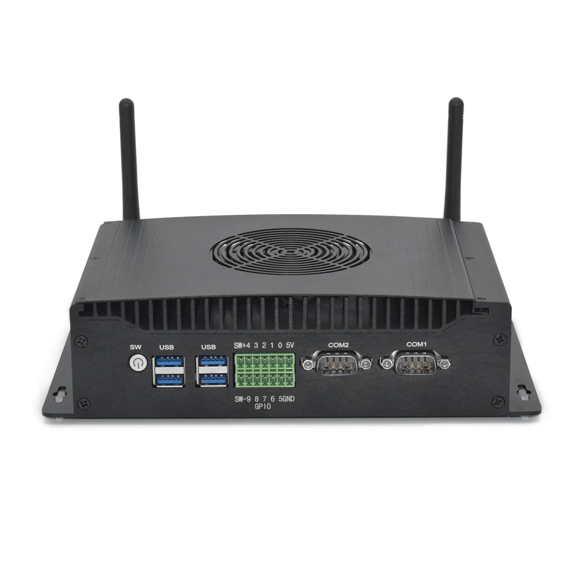 

Industrial Mini PC Fan-Cooled Triple Display DDR4 Win11/Linux GPIO HD DP Dual DB9 Pin RS232 COM Core I5 1235U for Business Use