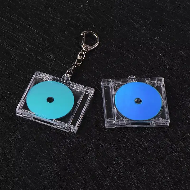 NFC DIY Blanko-Album-Schlüsselanhänger Mini-CD-Hülle Gedenkanhänger für Rucksack-Dekoration Handgefertigtes Geschenk-Accessoire – Detail 4