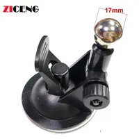 17mm Steel Ball Head Mobile Phone Holder Suction Cup Bracket Base Car Cellphone Mount Accessory for Dashboard Center Fixed Stand
