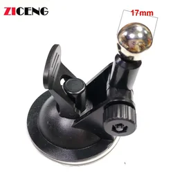 17mm Steel Ball Head Mobile Phone Holder Suction Cup Bracket Base Car Cellphone Mount Accessory for Dashboard Center Fixed Stand