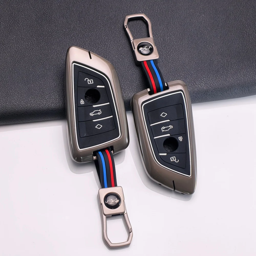 Funda de silicona para llave de coche, aleación de Zinc, para BMW X1 X3 X4 X5 F15 X6 F16 G30 7 Series G11 F48 F39 520 525 f30 118i 218i 320i