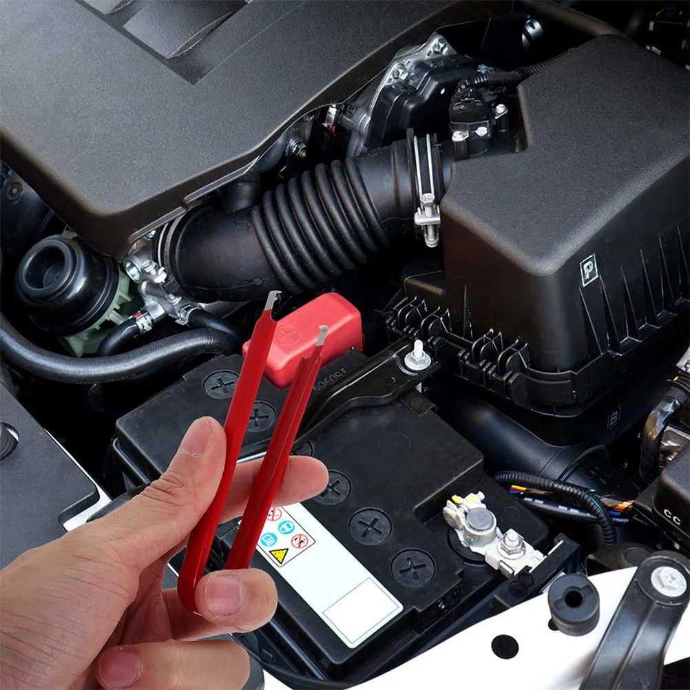 

2Pcs Auto Fuse Puller Metal Durable Precision Removal Tool Automotive Relay Extractor Terminal Tweezers Portable Mini Fuse Clip