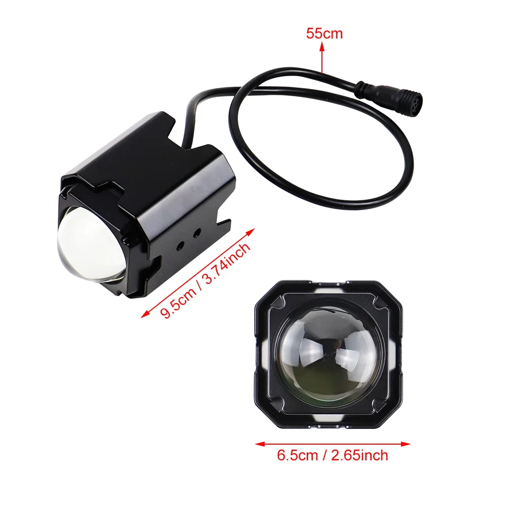 RGBW LED Zweeplichten Spot Beam Pod Lights 60W IP68 voor Polaris RZR Can-Am Maverick X3 Kawasaki