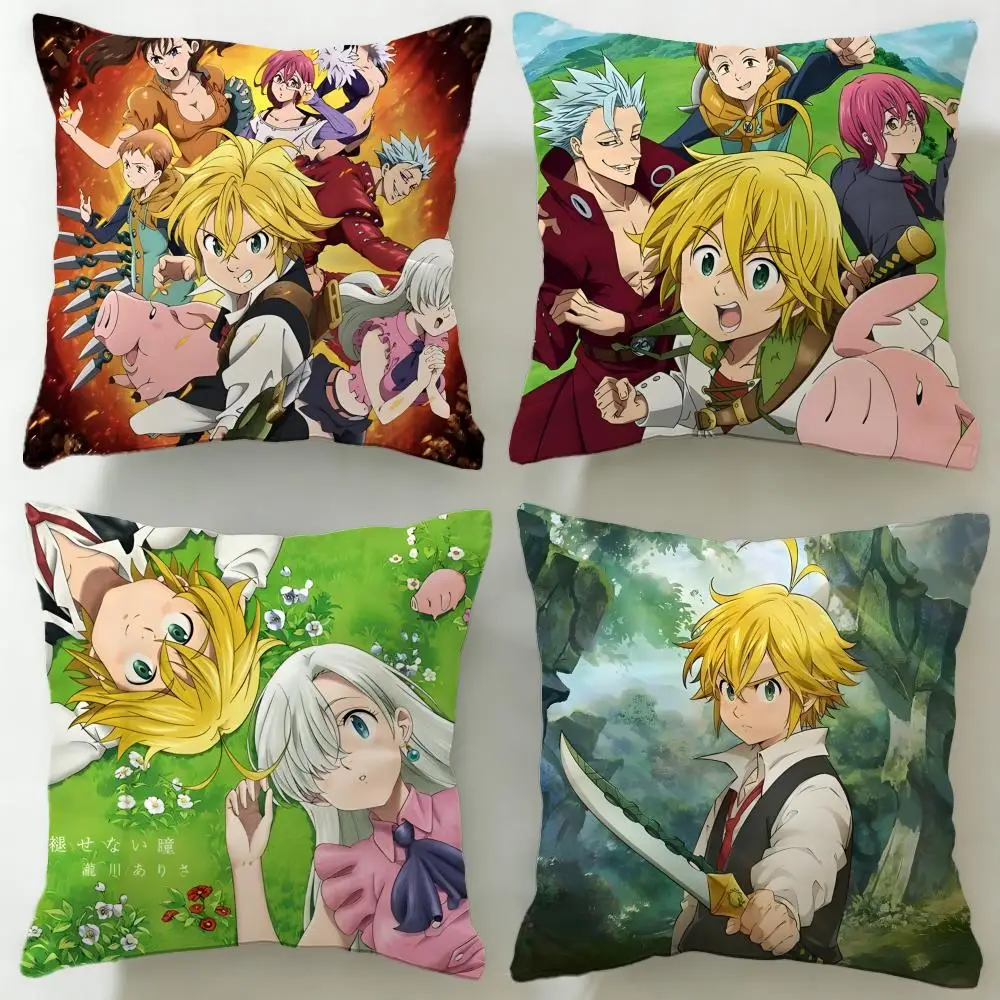 classic anime The Seven Deadly Sins Cushion Cover Soft & Eas