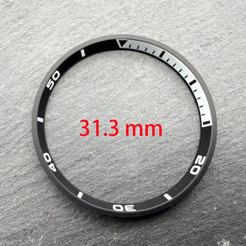 31.3mm*28mm Chapter Ring Fits 6105 6309 Turtle Captain Willard Samurai Diving Watch Case NH35 NH36 Movement Watch Refit Parts