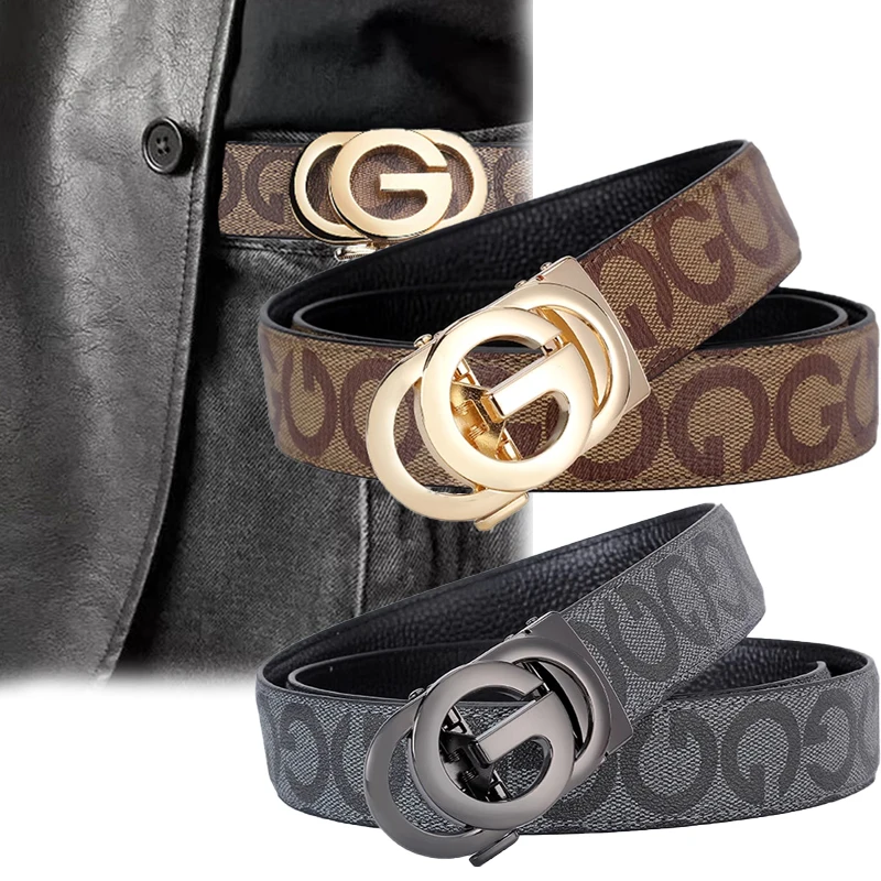 G Print Fashion Men's Business Belt Banquet High-End Atmosphere Men's Belt