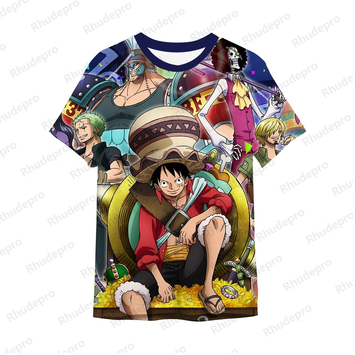 Monkey D Luffy Camiseta Polo Para hombre, Camisetas De Hip Hop, Ropa De Manga Corta Y2k, Tendencia Para niños, Estilo Harajuku, regalo, Nuevo