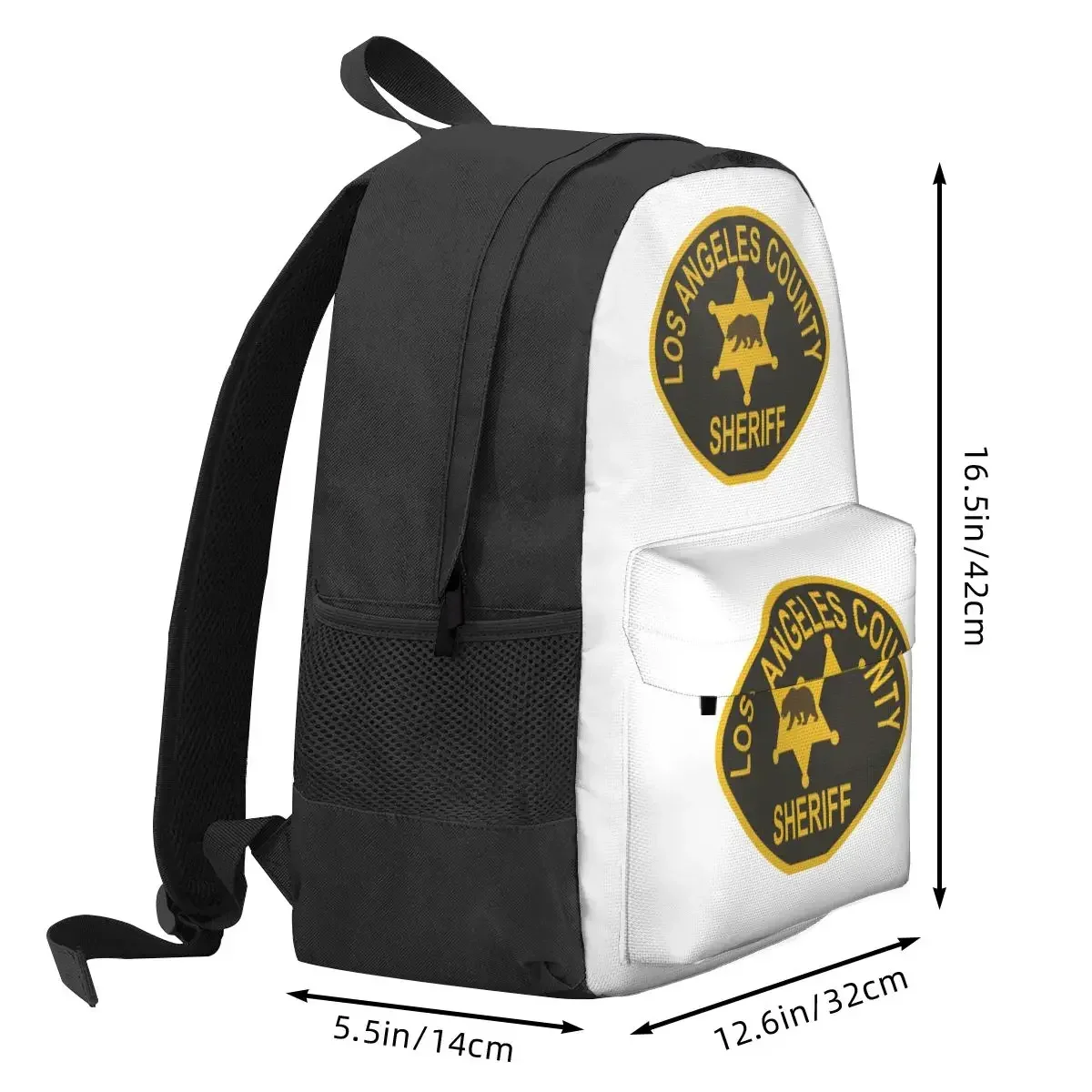 Los Angeles County Sheriff Department Backpacks Boys Girls Bookbag Students School Bags Cartoon Kids Rucksack Shoulder Bag