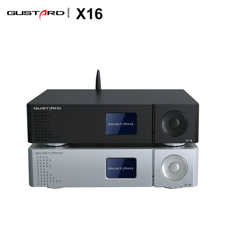 GUSTARD DAC X16 Dual ES9068AS Bluetooth 5.0 Native Balanced DAC Decoder XMOS PCM768K DSD512 MQA Femtosecond Crystal Oscillator