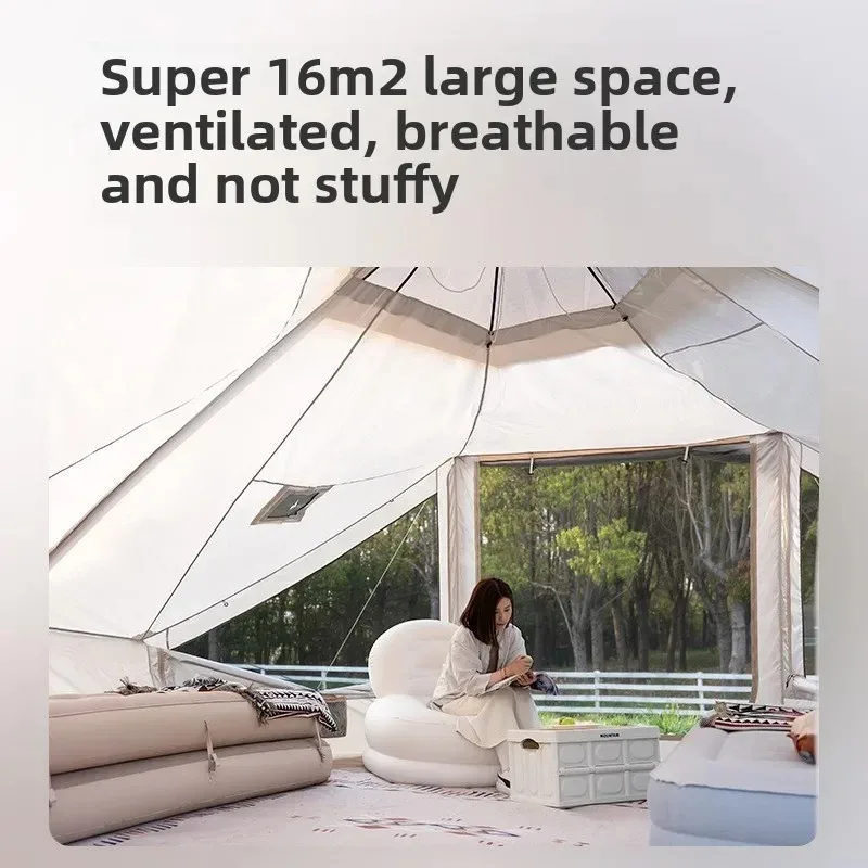 Outdoor Camping Aurora 16 Flat Fully Automatic Inflatable Tent Overnight Thickened Portable CampingOutdoor Winter Camping