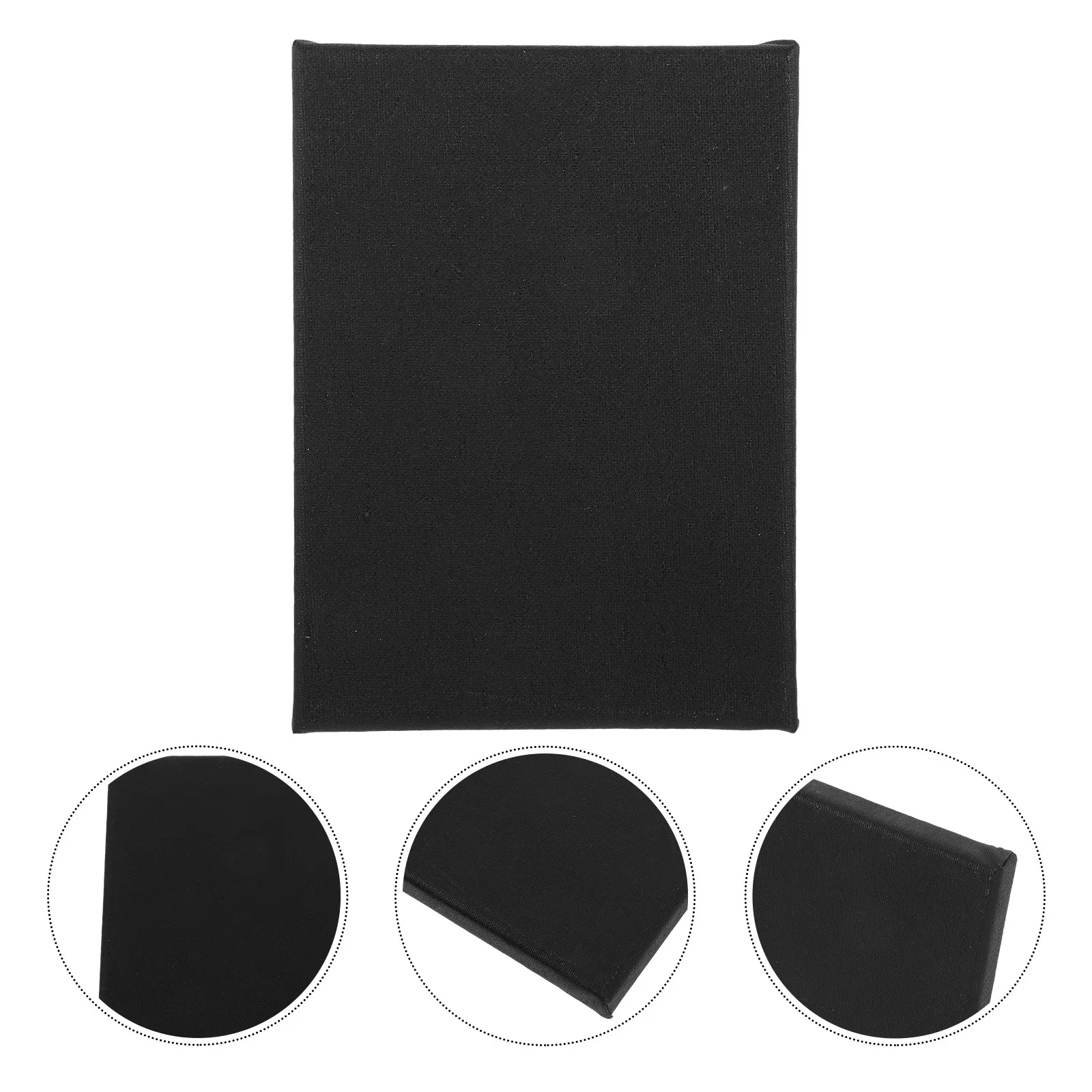 

Черная доска для рисования из простой древесины с тканевым покрытием, подходит для начинающих художников, портативная рамка для холста для самостоятельного творчества