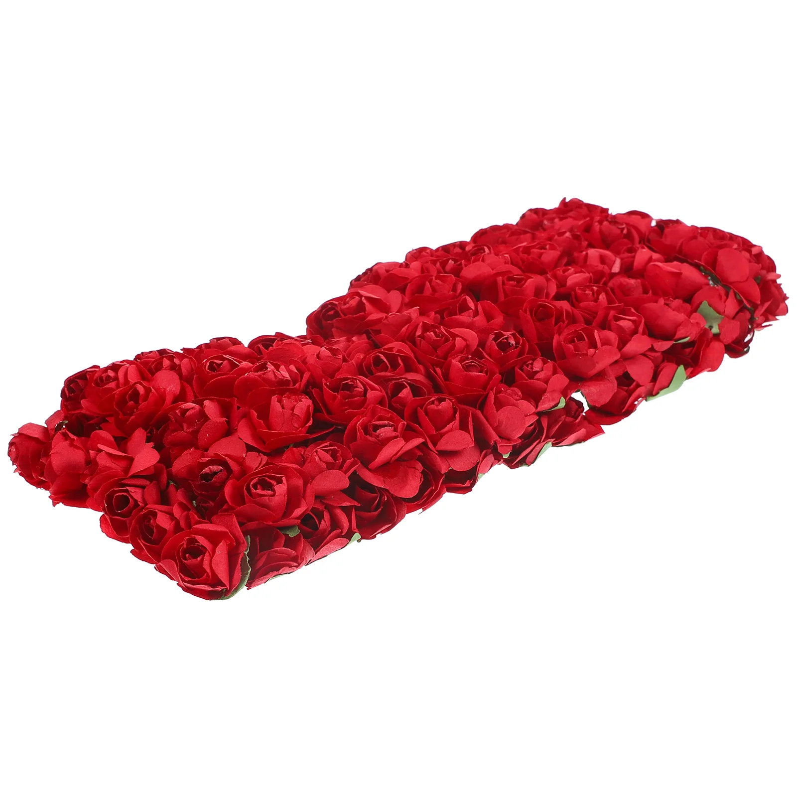 

144pcs Artificial Flowers Premium Paper Red Roses Decorative Home Store Restaurant DIY Photo Prop Simulated Rose Bulk