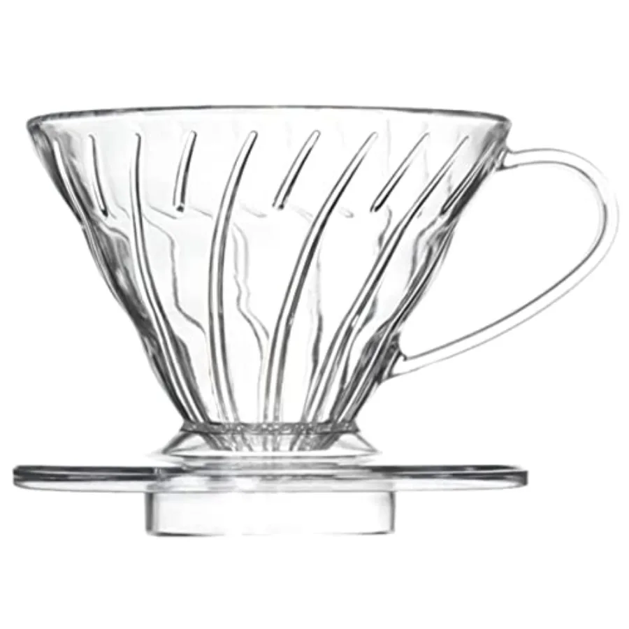 V 02 60° Cone Plastic Coffee Dripper, 1-4 Cups, Pour Over Coffee Maker, Reusable Coffee Filter Cup, Slow Brewing Accessories fo