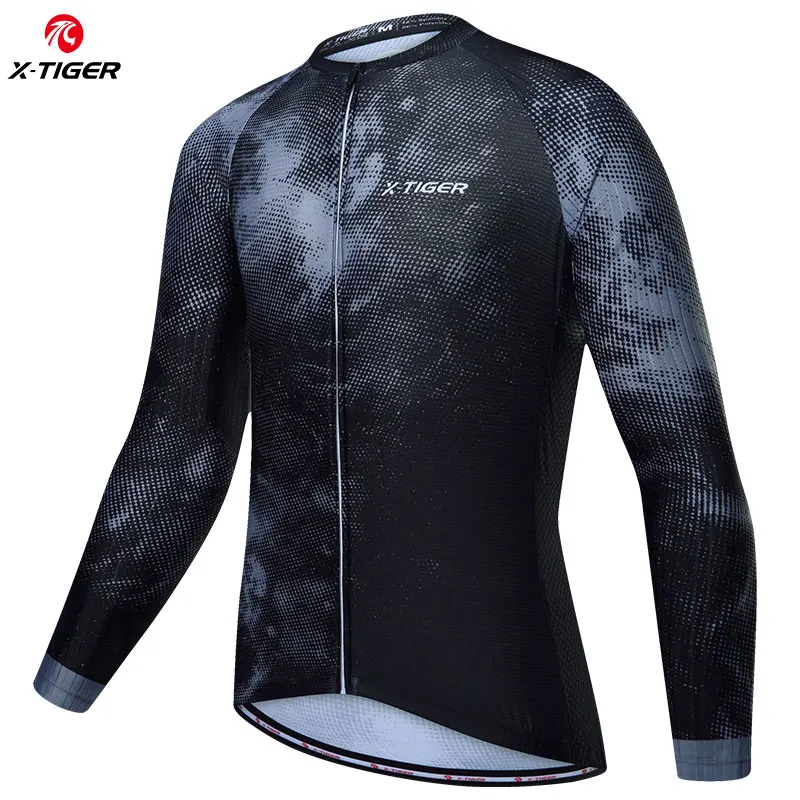 X-TIGER Cycling Jerseys Upgraded Fit Long Sleeve Summer Jersey Bicycle Clothes Day-to-day Training Rides