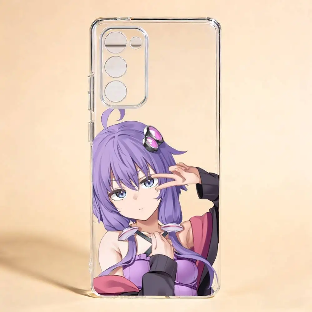 Yuzuki yukari Cute  For Samsung Galaxy S24 S25 S23 S22 S21 Transparent Cover Phone Case