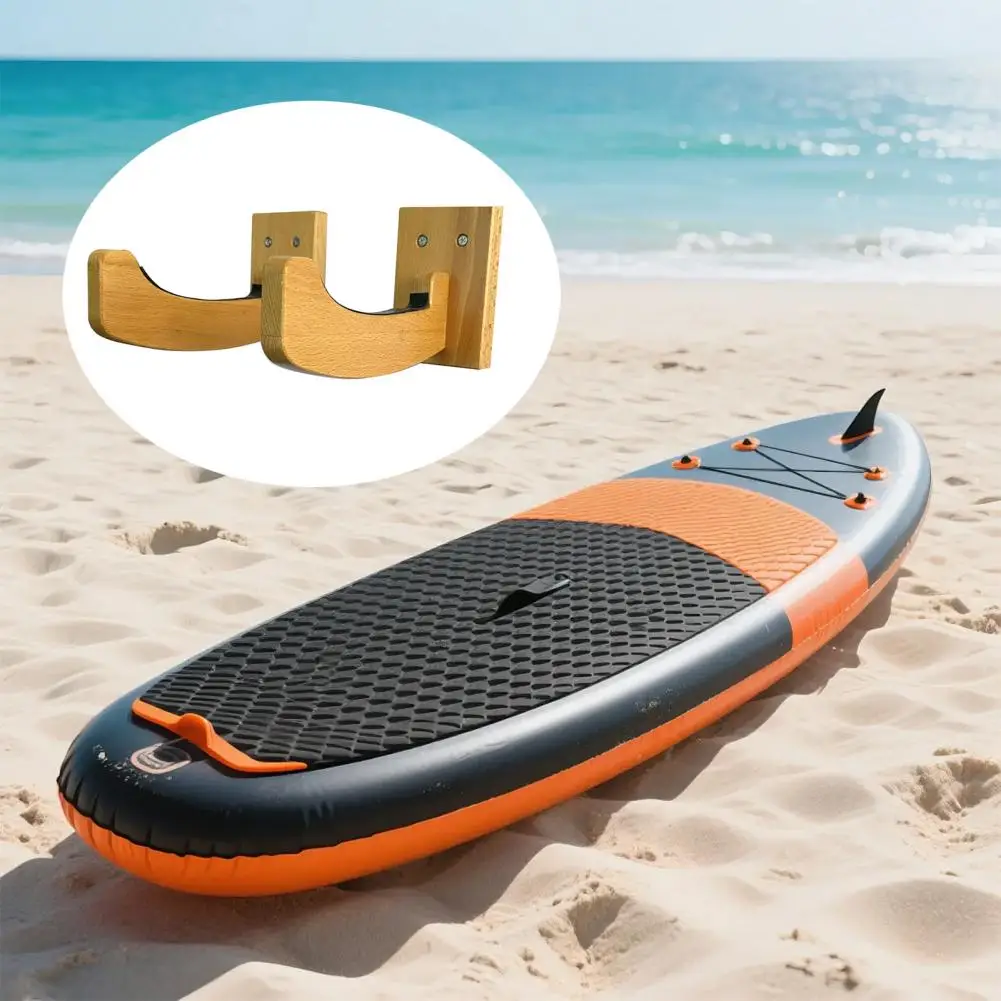 

2Pcs Rubber Strip Surfboard Hanger Surfboard Wall Hanger Scratch-proof Surfboard Display Rack Beech Snowboard Rack Organizer