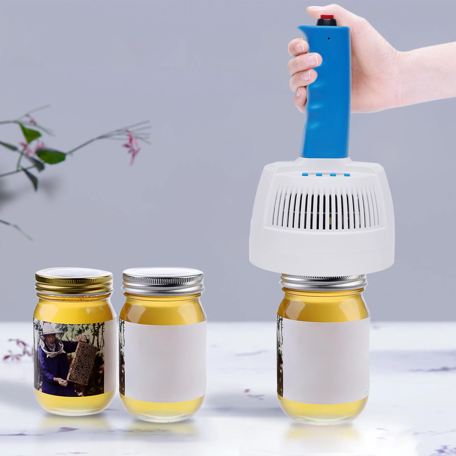 

100-500W Handheld Induction Sealer Electromagnetic Induction Bottle Cap Sealing Machine Time Adjustable