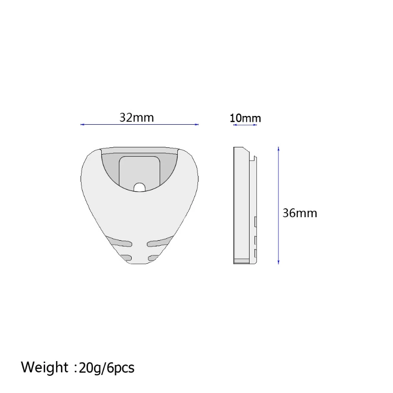 Portable Plastic Guitar Pick Plectrum Holder for Case Box Acoustic Heart Shaped Dropshipping