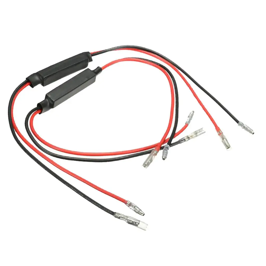 12 فولت دراجة نارية LED بدوره إشارة مؤشر المصباح الكهربي المتعري التتابع محول #5