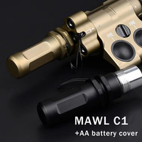 Tactical Wadsn Metal CNC MAWL C1 Green Red Blue Aiming Device IR Light With AA Battery Flashlight Sets Airsoft Hunting Accessroy