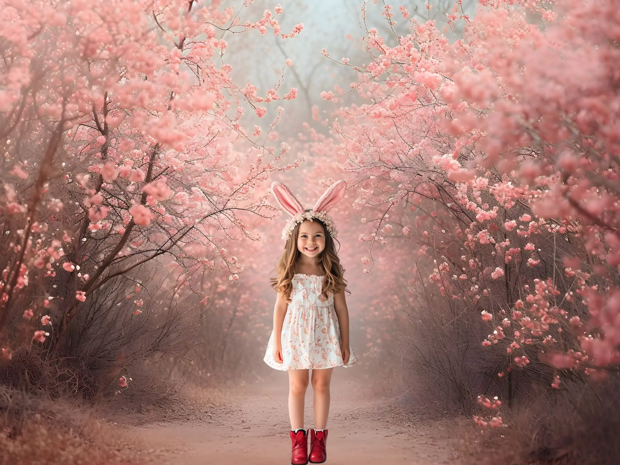 Mehofond Photography Background Dream Spring Easter Garden Floral Child Birthday Party Art Portrait Decor Backdrop Photo Studio