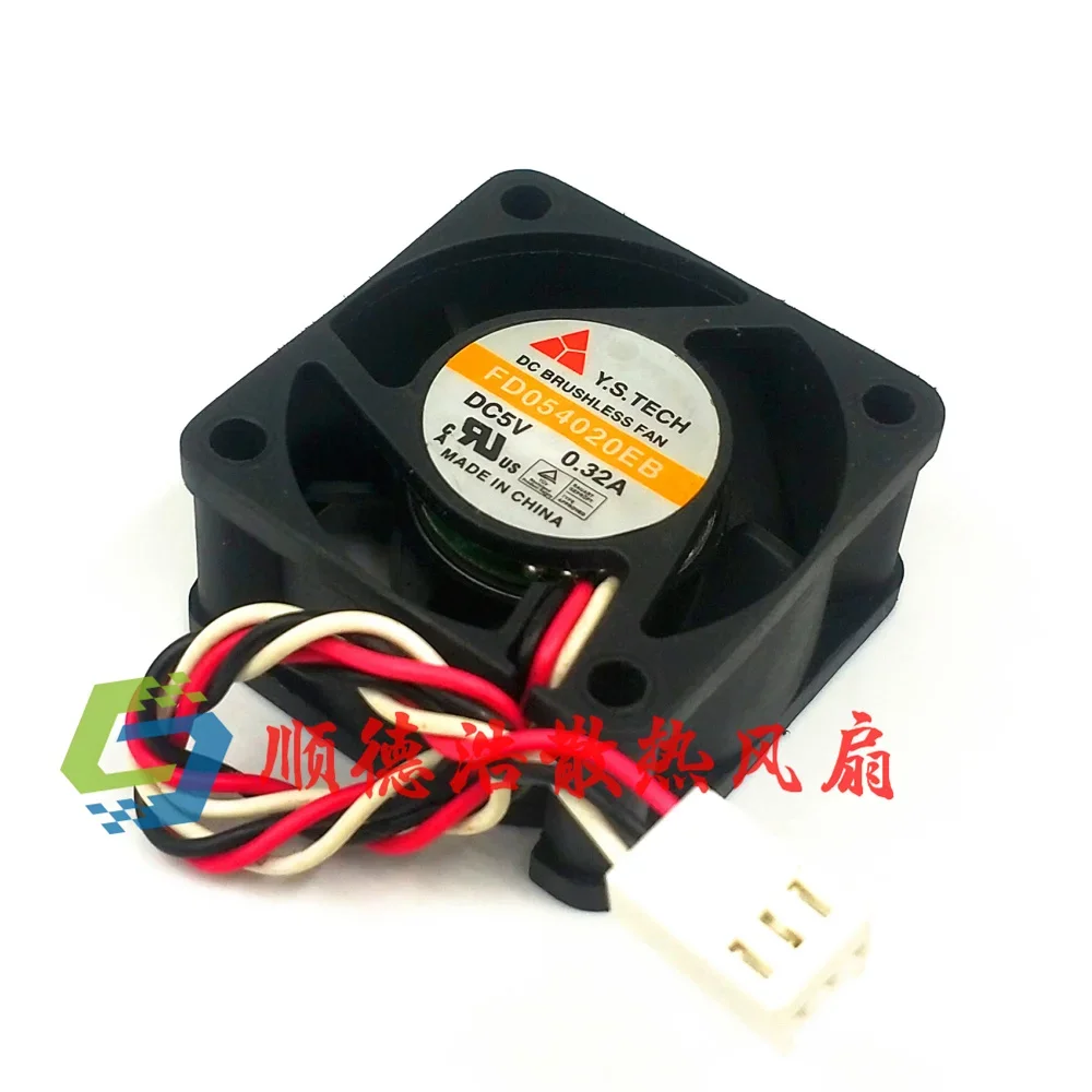 

Y.S TECH FD054020EB DC 5V 0.32A 40x40x20mm 3-Wire Server Cooling Fan