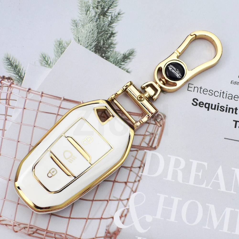 New TPU Car Key Case for Peugeot 2008 3008 4008 5008 308 408 508 Citroen C1 C2 C4 C6 C3-XR Picasso DS3 DS5 Cover Shell Fob