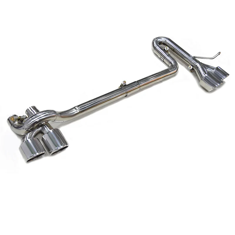 Embouts d'échappement double quad pour Audi A4 B8.5 B9 2014-2018 berline, acier inoxydable, style S4, kit de conversion de silencieux