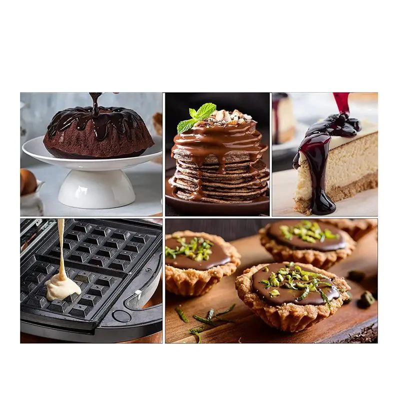 2026 + 1 موزع عجين فطيرة قمع الخبز من الفولاذ المقاوم للصدأ + حامل ثابت مع مجمع العجين