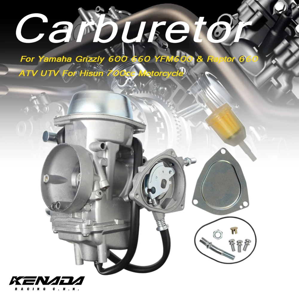 

Carburetor Pd42J 42mm Carb Vacuum Case For Yamaha Grizzly 600 660 YFM600 & Raptor 660 ATV UTV For Hisun 700cc Motorcycle