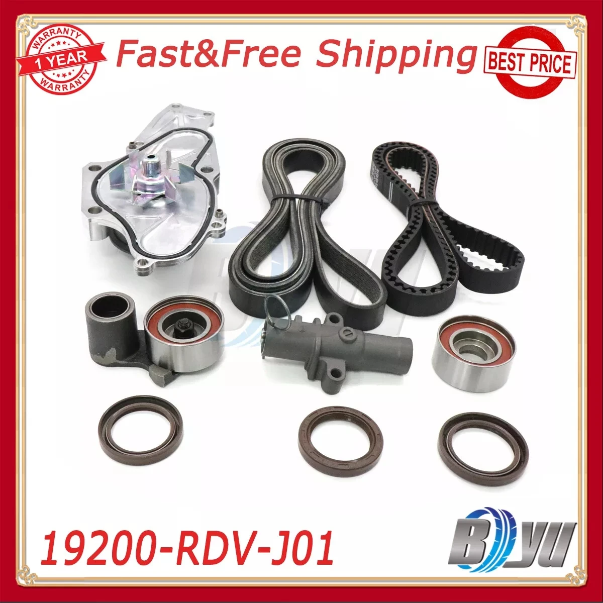 

Автомобильный ремень ГРМ и комплект водяного насоса 19200-RDV-J01 для Honda Accord Odyssey Acura MDX