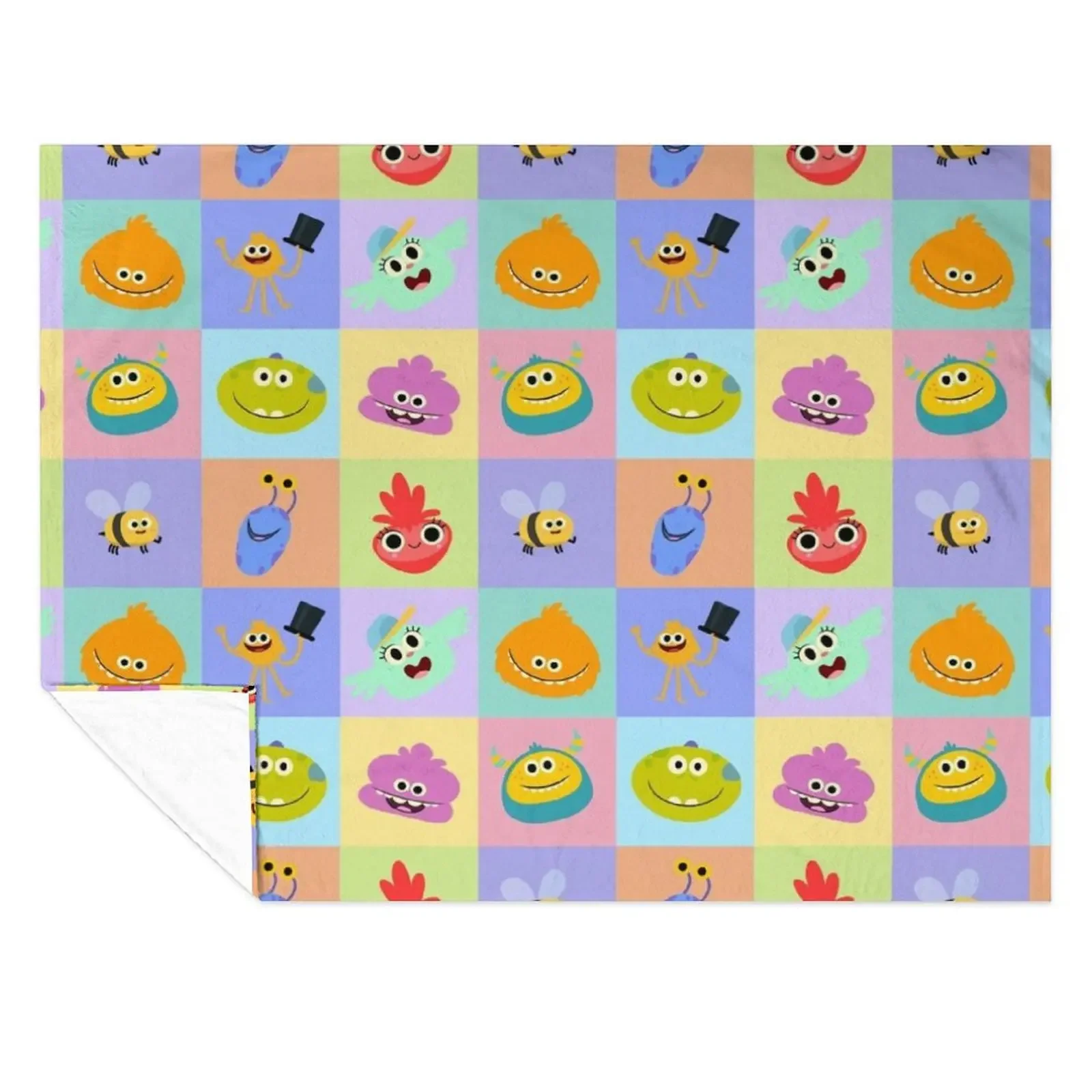 

Rhymington Square Pattern 01 Throw Blanket Retros Warm Flannel Luxury Blankets