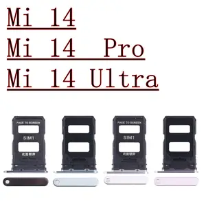Bilashmart SIM Card Tray Xiaomi 14 Ultra Mi 14 Pro BackShell Phone SIM SD Chip Slot Holder Drawer Repair part