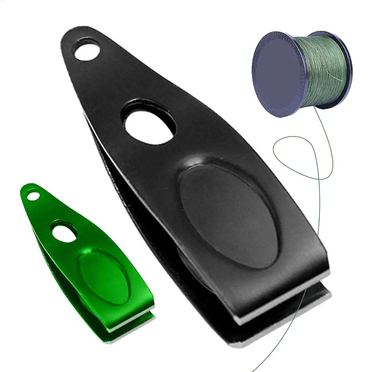 Cortador de linha de pesca em aço inoxidável, tesoura portátil para pesca, aparador de linha de mosca, alicate de corte de fio de nylon para equipamento de pesca