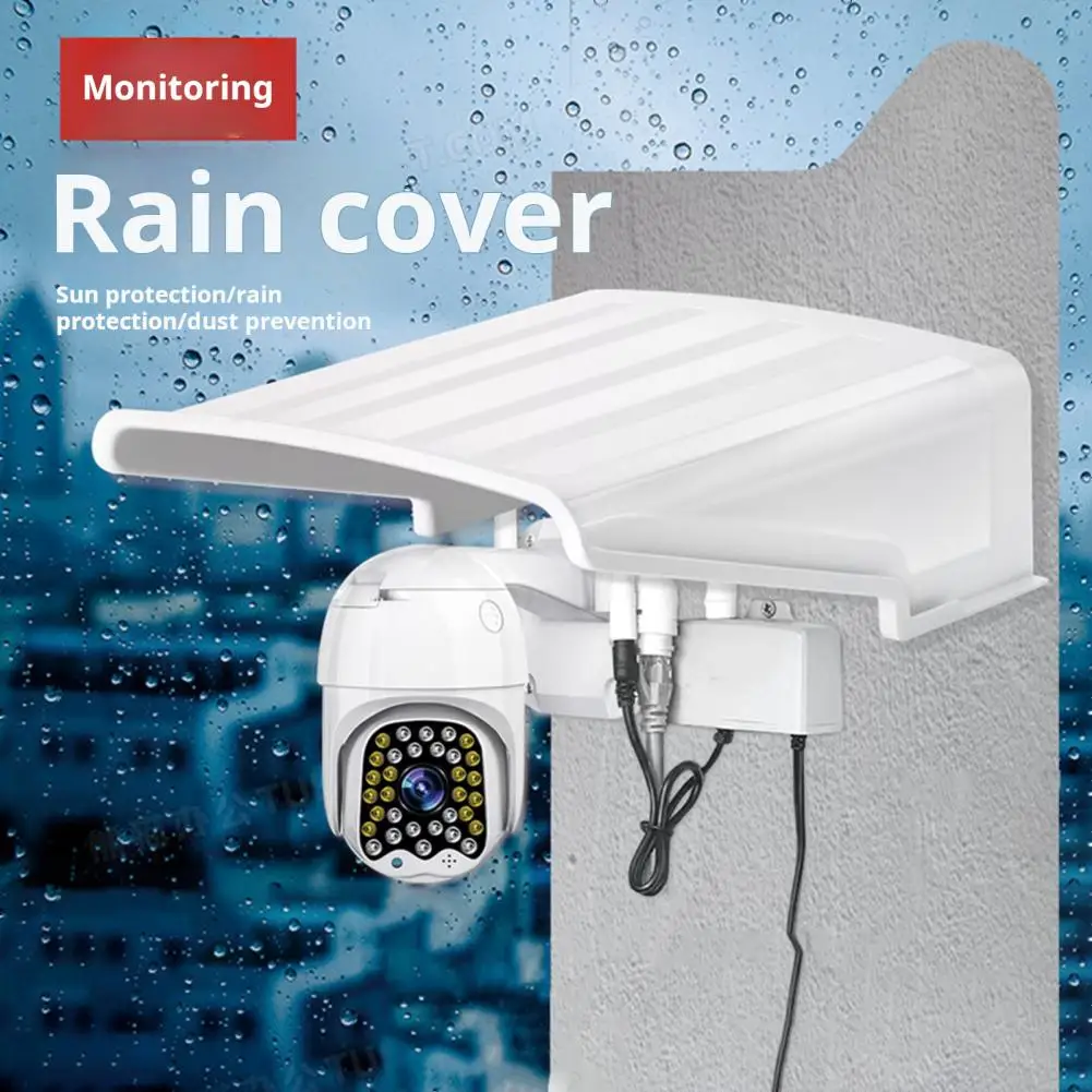 Capa de chuva para câmera externa, 27cm, instalação simples, à prova d'água, capa de proteção para câmera de segurança, capa para guarda-sol
