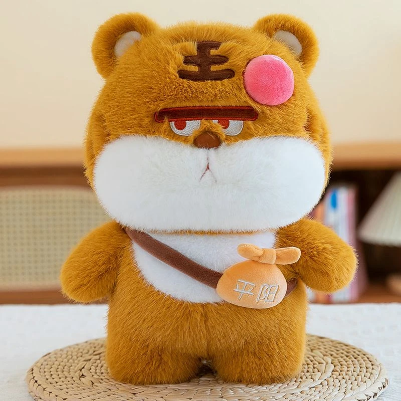 25CMの人気で面白くて可愛いバックパック、ロバのぬいぐるみ、大きな頭のトラ、可愛いクマのぬいぐるみ、誕生日やクリスマスのプレゼントに