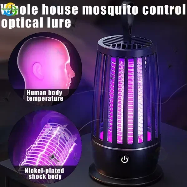 New Electric Shock Mosquito Killer Lamp Ultra-quiet Ultraviolet Mosquito Repellent Outdoor Bug Catcher Lamp UV Fly Trap for Room