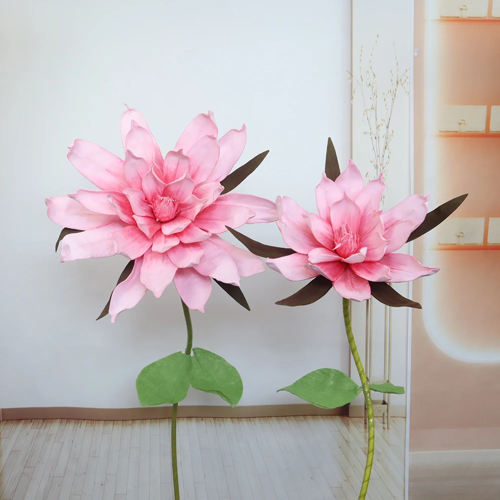 Giant Magnolia Foam Artificial Flower Home Decor Interior Wedding Scene Layout Fake Plants Festive DIY Decoration PE Flowers