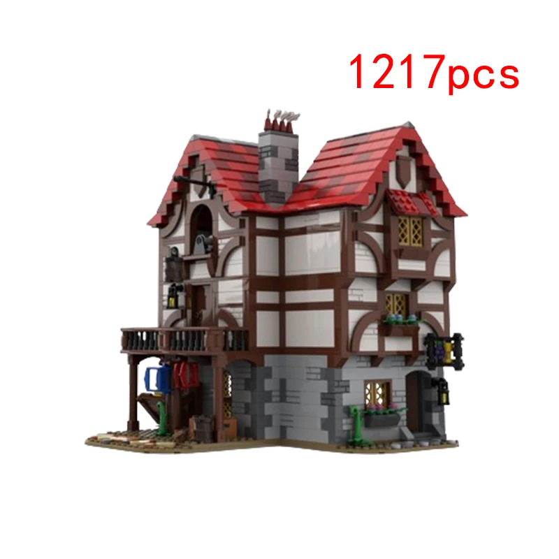 

Spot Small Particle Assembly MOC Medieval Architecture Castle Architecture Children's Puzzle Toys DIY Creative Gift Ornament