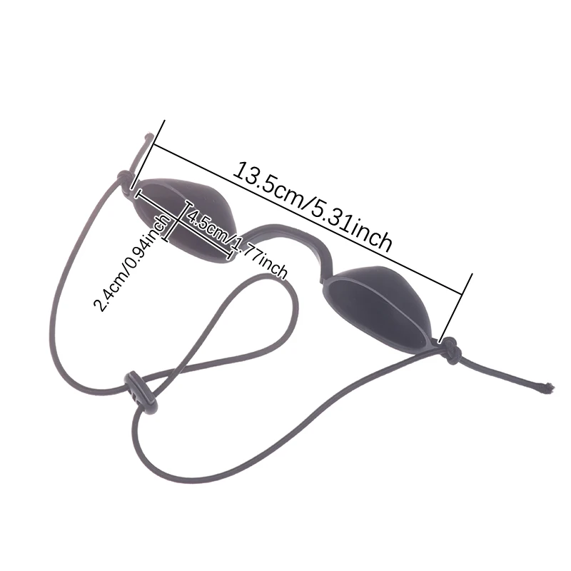 Lunettes de sécurité à ombrage complet réglables, lunettes de protection contre la lumière laser, lunettes pour tatouage, photon, clinique de beauté, patient, 1 pièce