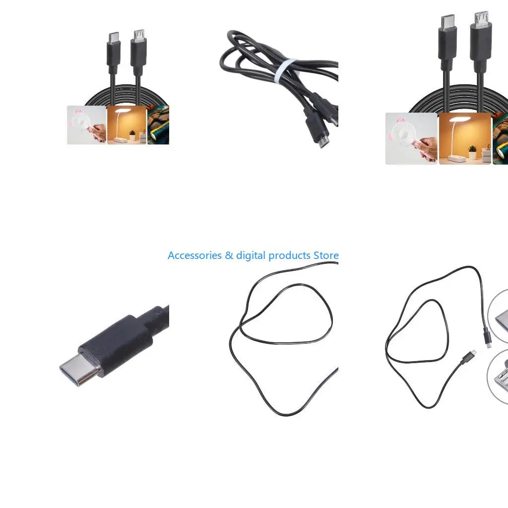 77JD Charging Data Wire USB C to 5Pin USB Extension Cord Type-C to 5Pin USB Data Sync Charging Cable for Smartphone Camera