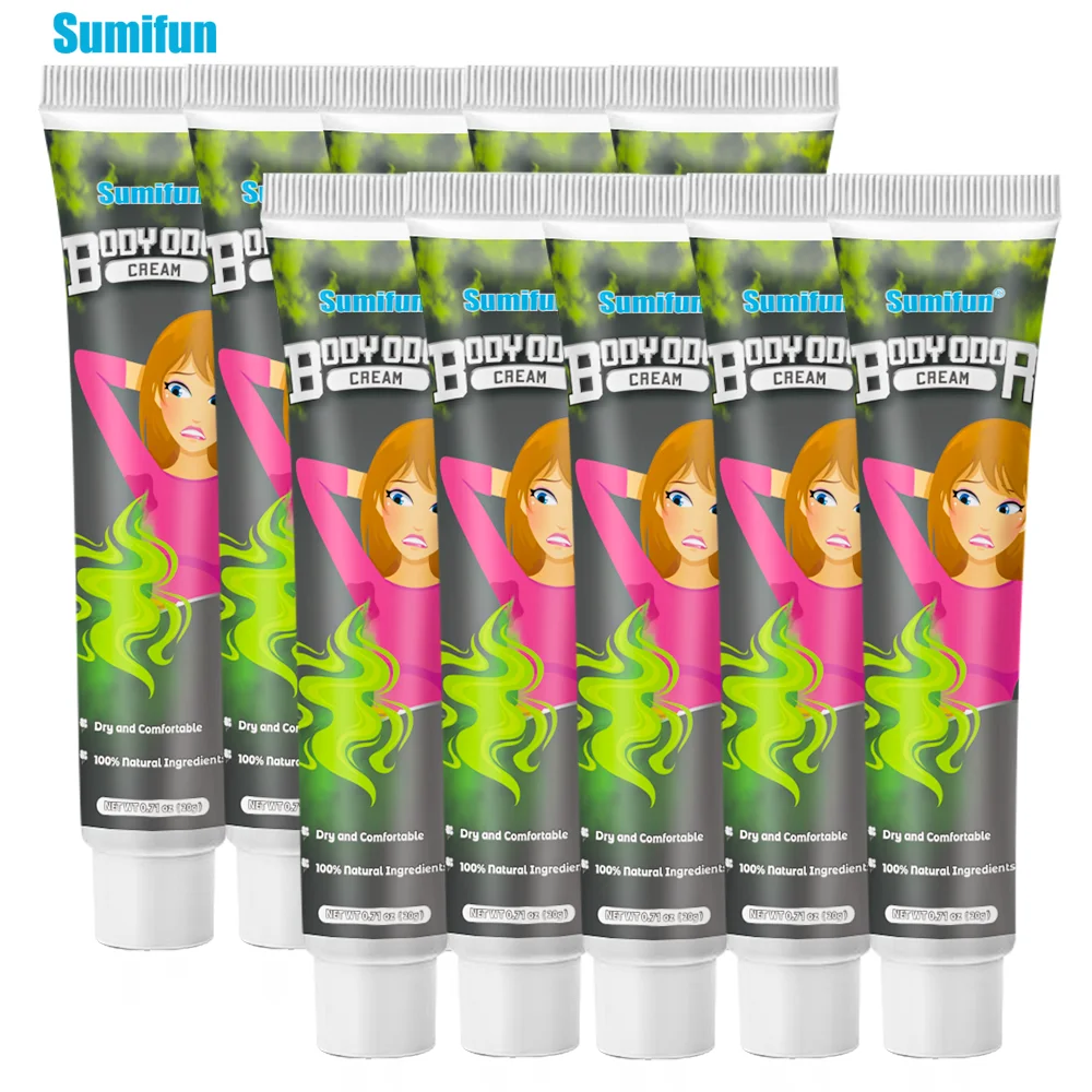 

1/3/5/10Pcs Sumifun Body Odor Cream Armpit Neck Sweating Deodorant Ointment Underarm Bad Smell Eliminate Medical Care Plaster