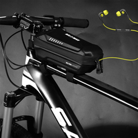 WILD MAN Bicycle MTB Bike Front Frame Storage Bags Waterproof Hard Shell Pouch