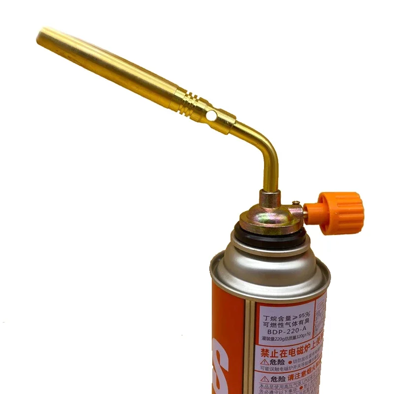 Portable Butane Burner Welding Gas Torch Flame Gun Brazing Flamethrower Outdoor Camping Bbq Soldering Heat