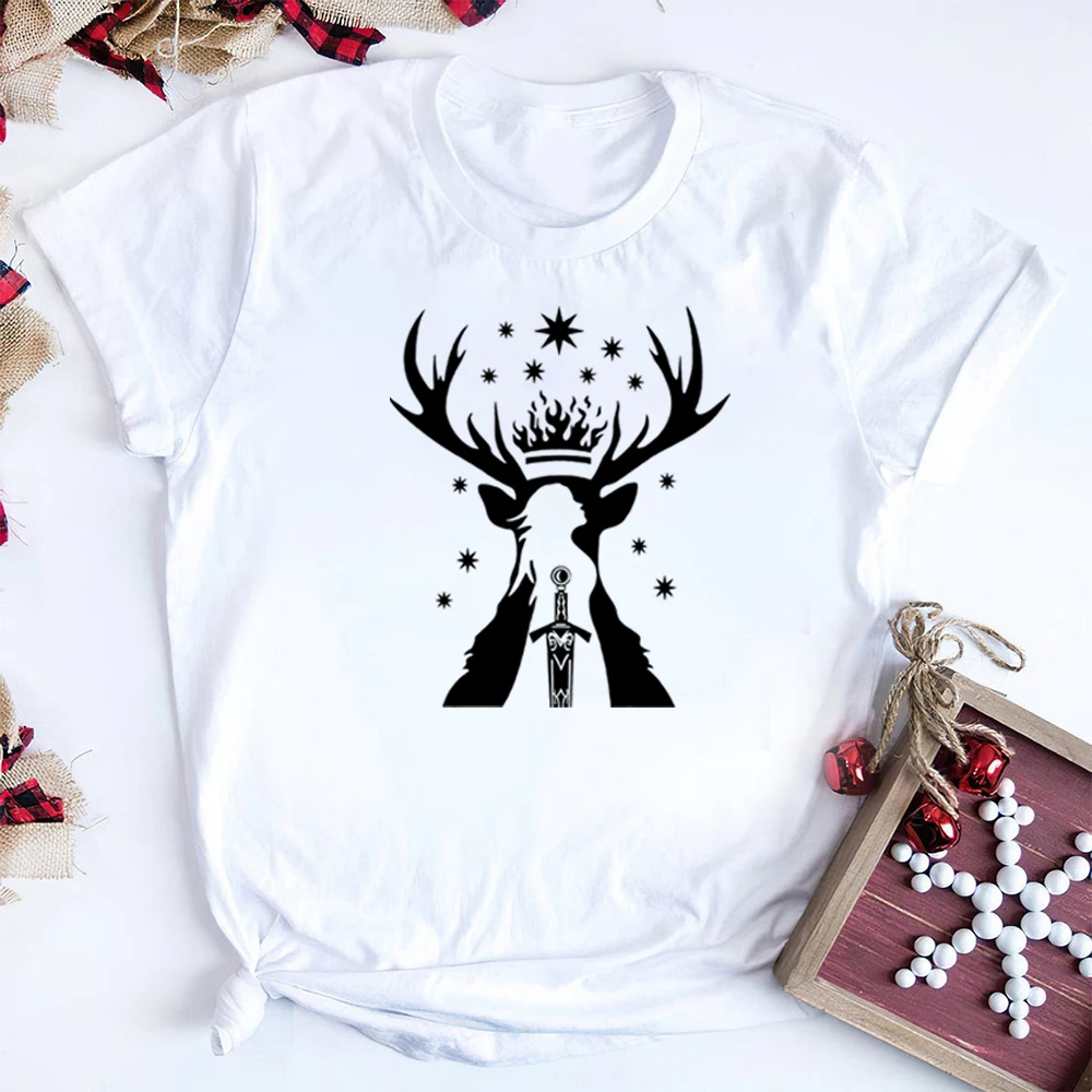 Throne of Glass Shirt Sarah J Maas Series T-shirt Acotar Queen of Terrasen Shirts Bookish Tee Vintage Aesthetic Shirt Casual Top