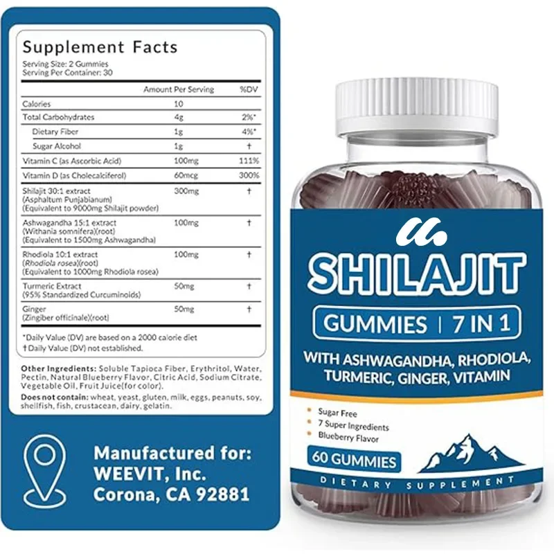 Sugar free Himalayan Shilajit supplements, suitable for men and women with over 85 trace minerals and fulvic acid