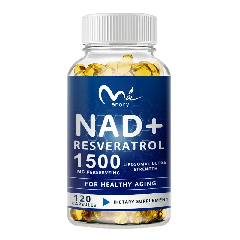 1500MG NAD+ Supplement - with Trans-Resveratrol, Natural Energy, Anti-aging & Cellular Health, Strengthens The Immune System