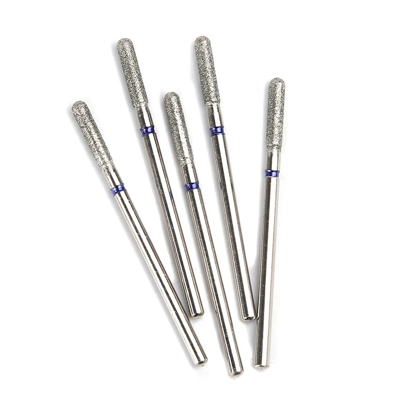 5 pezzi set di punte per trapano per unghie diamantate 3/32 "fresa per accessori per manicure pedicure accessori per macchine per trapano per unghie elettrico