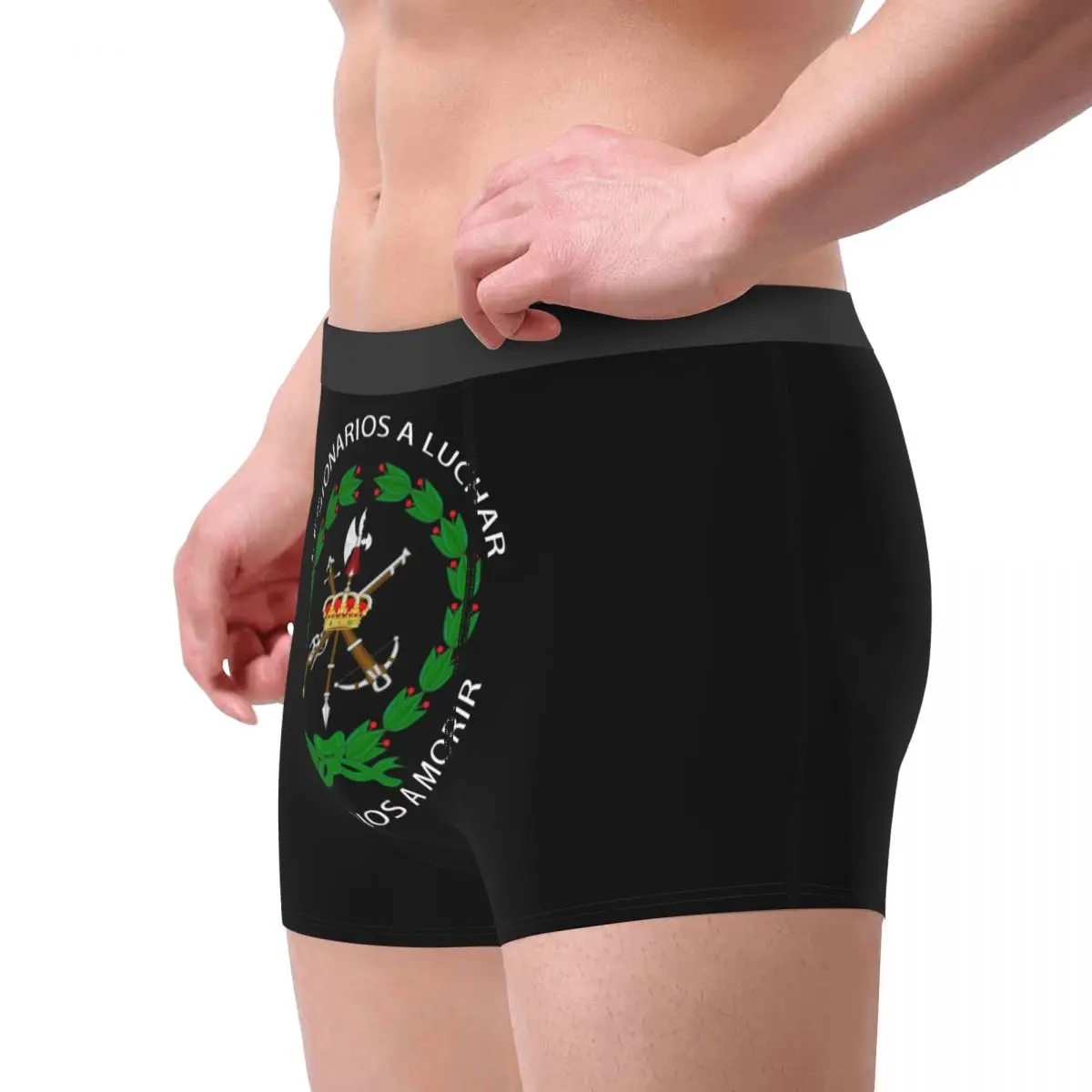 Fashion Spanish Legion Boxers Shorts Panties Men\'s Underpants Breathbale Spain Coat of Arms Briefs Underwear