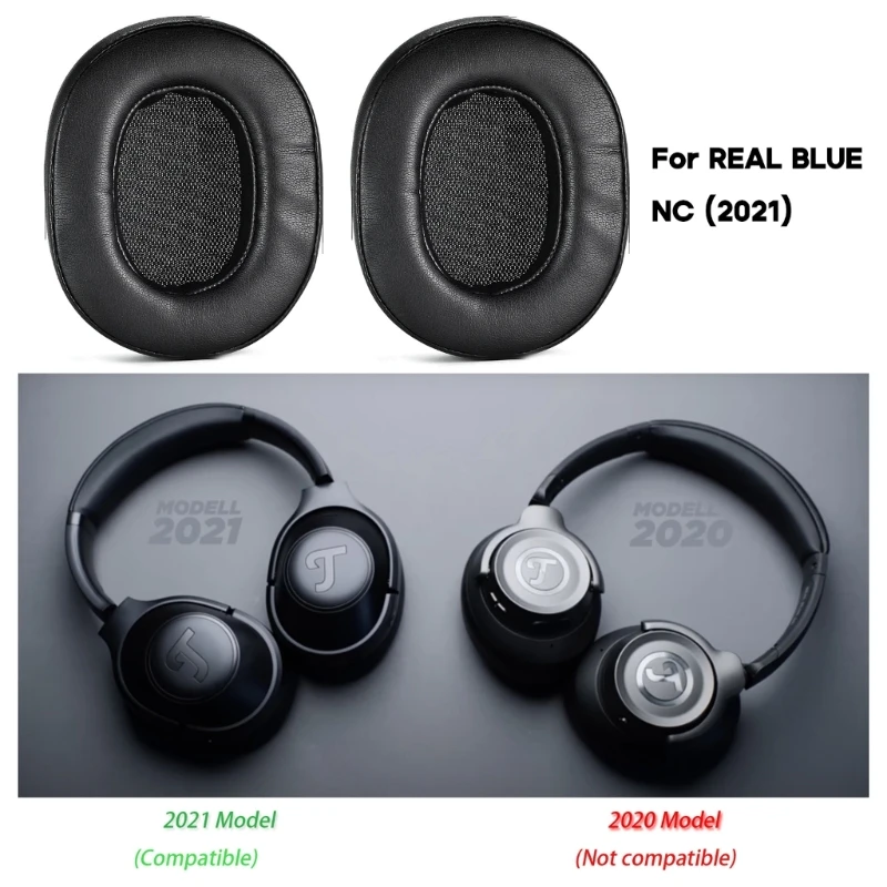 Soft Earpads for Teufel REAL BLUE NC (2021) Headphone Ear Cushions Elastic Earpads Headphone Memory Sponge Ear Pads 896C